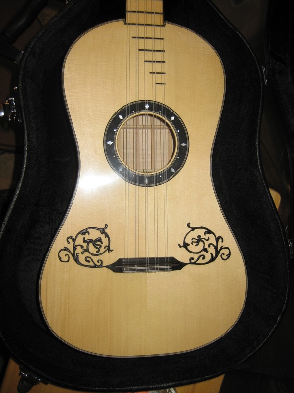 Baroque top guitar kit